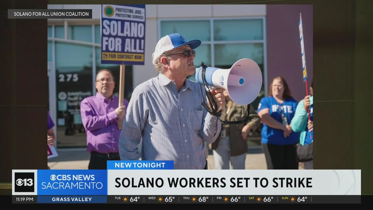 Solano County Workers Begin Two-Day Strike Over Contract Disputes
